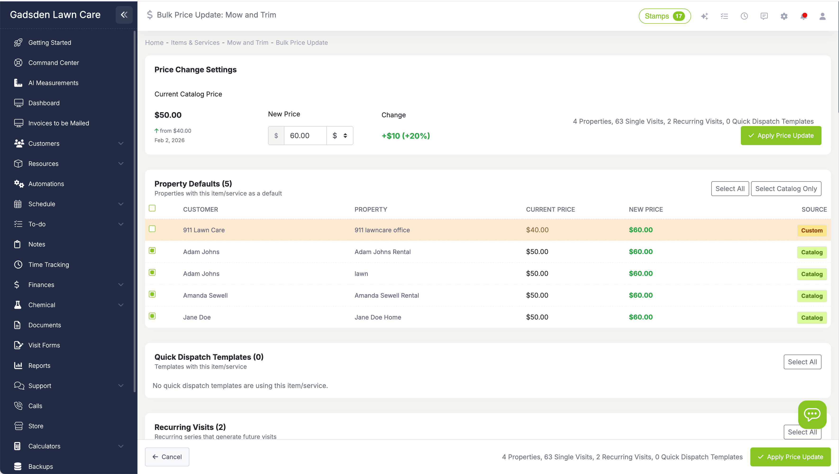 Bulk Price Update Overview