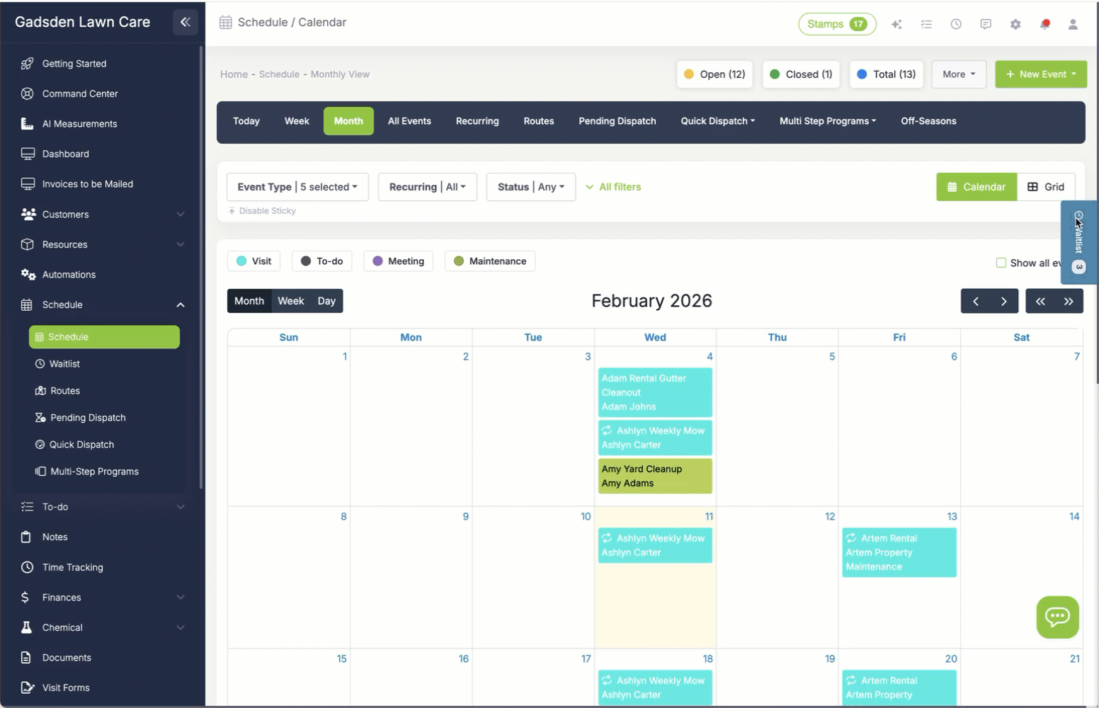 Waitlist Estimates in LawnPro